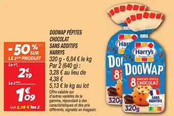 Netto HARRYS Doowap pépites chocolat sans additifs offre