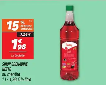 Netto NETTO Sirop grenadine offre