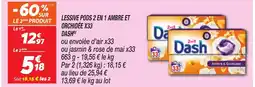 Netto DASH Lessive pods 2 en 1 ambre et orchidée x33 offre