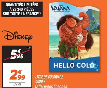 Netto DISNEY Livre de coloriage offre