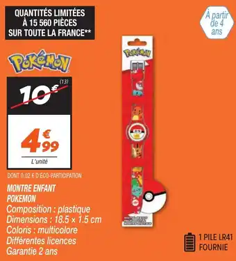 Netto POKEMON Montre enfant offre