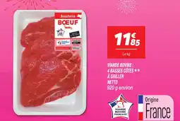 Netto NETTO Viande bovine : 4 basses côtes à griller offre