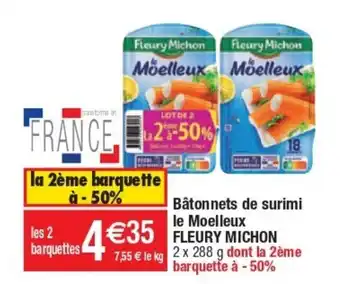 Cora x Carrefour Batonnets De Surimi Le Moelleux Fleury Michon offre