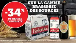 Hyper U Sur la gamme brasserie des sources offre