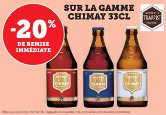 Hyper U Sur la gamme chimay offre