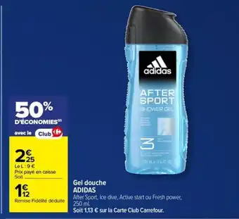 Carrefour Market ADIDAS Gel douche offre