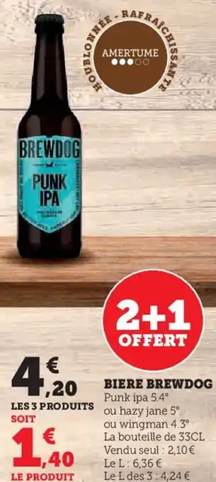 Hyper U Biere brewdog offre