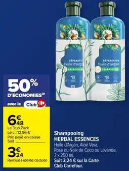 Carrefour Market HERBAL ESSENCES Shampooing offre