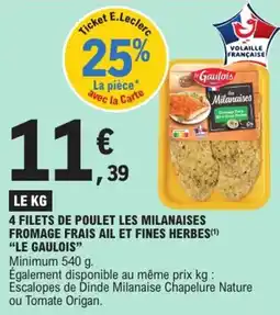 E.Leclerc Express "LE GAULOIS" Fromage frais ail et fines herbes offre