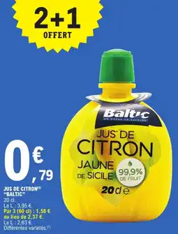 E.Leclerc Express "BALTIC" Jus de citron offre