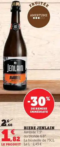 Hyper U Biere jenlain offre