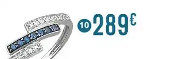 E.Leclerc bague saphirs et diamants offre