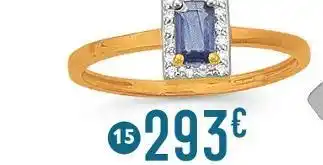 E.Leclerc bague saphir et diamants offre