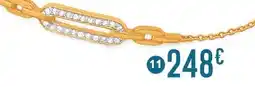 E.Leclerc bracelet diamants 0,08 ct, 18 cm, or jaune et offre