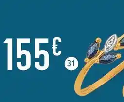 E.Leclerc bague saphirs et diamant offre