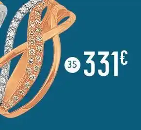 E.Leclerc bague diamants et diamants bruns 0,13 ct offre