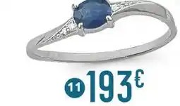 E.Leclerc bague saphir et diamants offre