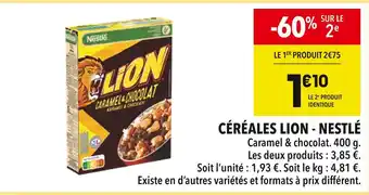 Supeco NESTLÉ Céréales Lion offre