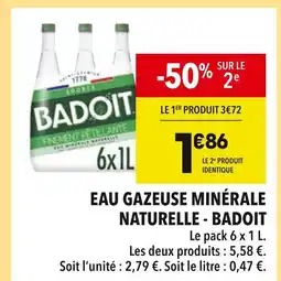 Supeco BADOIT Eau gazeuse minérale naturelle offre