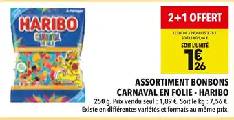 Supeco HARIBO Assortiment bonbons carnaval en folie offre