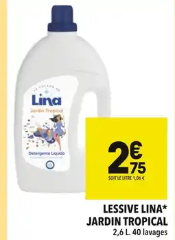 Supeco LINA Lessive Jardin Tropical offre