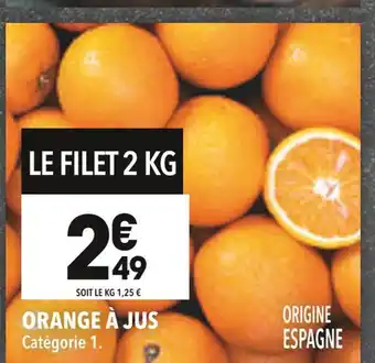 Supeco Orange à jus offre