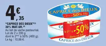 E.Leclerc Express "CAPRICE DES DIEUX❞ 30% mat.gr offre