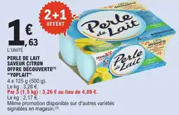 E.Leclerc Express "YOPLAIT" Perle de lait saveur citron offre découverte offre