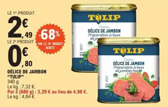 E.Leclerc Express "TULIP" Délice de jambon offre