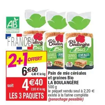 Pain De Mie Cèrèales Et Graines Bio La Boulangère