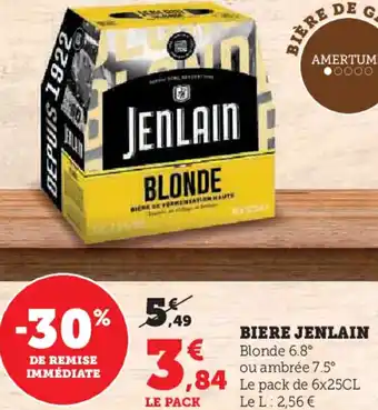 Hyper U Biere jenlain offre