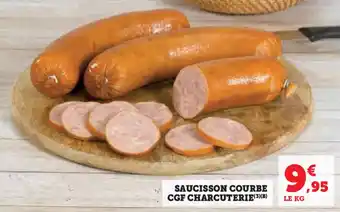 Hyper U Saucisson courbe CGF charcuterie offre