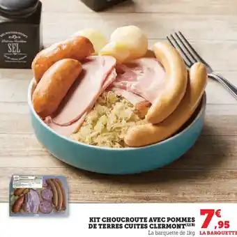 Hyper U Kit choucroute avec pommes de terres cuites clermont offre