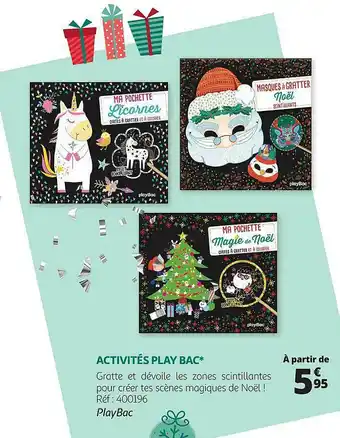 Auchan Activités Play Bac offre