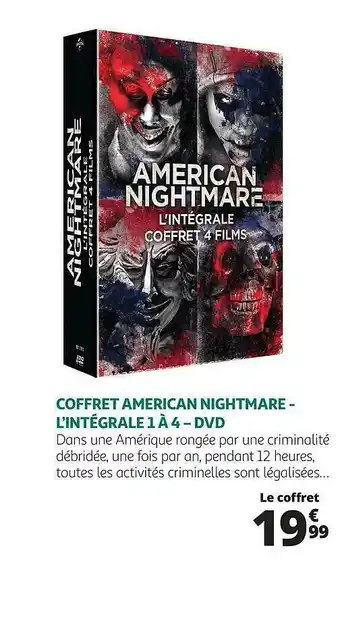 Auchan Coffret American Nightmare - L'intégrale 1 à 4 - Dvd offre