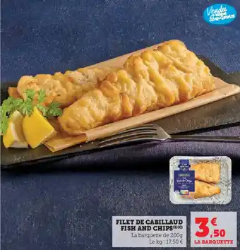 Hyper U Filet de cabillaud fish and chips offre