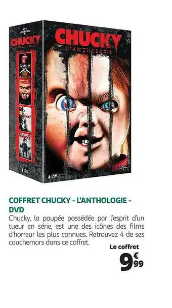Auchan Coffret Chucky - L'anthologie - Dvd offre