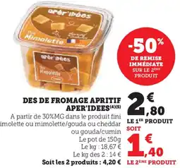 Hyper U Des de fromage apritif aper'idees offre