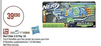 Géant Casino Nerf Elite 2.0 Flip 16 offre