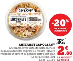 Hyper U Antipasti cap ocean offre