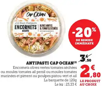 Hyper U Antipasti cap ocean offre