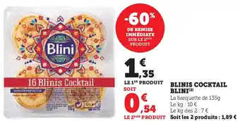 Hyper U Blinis cocktail blini offre