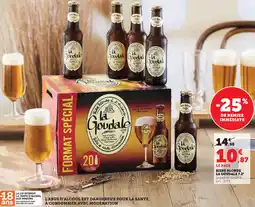 Hyper U Biere blonde la goudale 7.2° offre