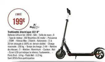 Géant Casino Trottinette électrique I22 8 offre