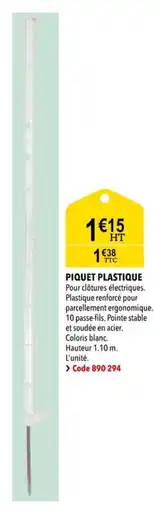 RAGT Jardin & Maison Piquet plastique offre