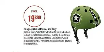 Géant Casino Casque Skids Control Military offre