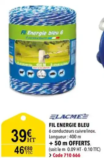 RAGT Jardin & Maison Fil energie bleu offre