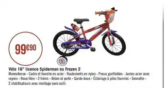 Géant Casino Vélo 16 offre