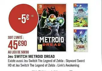 Jeu Switch Metroid Dread