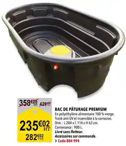 RAGT Jardin & Maison Bac de pâturage premium offre